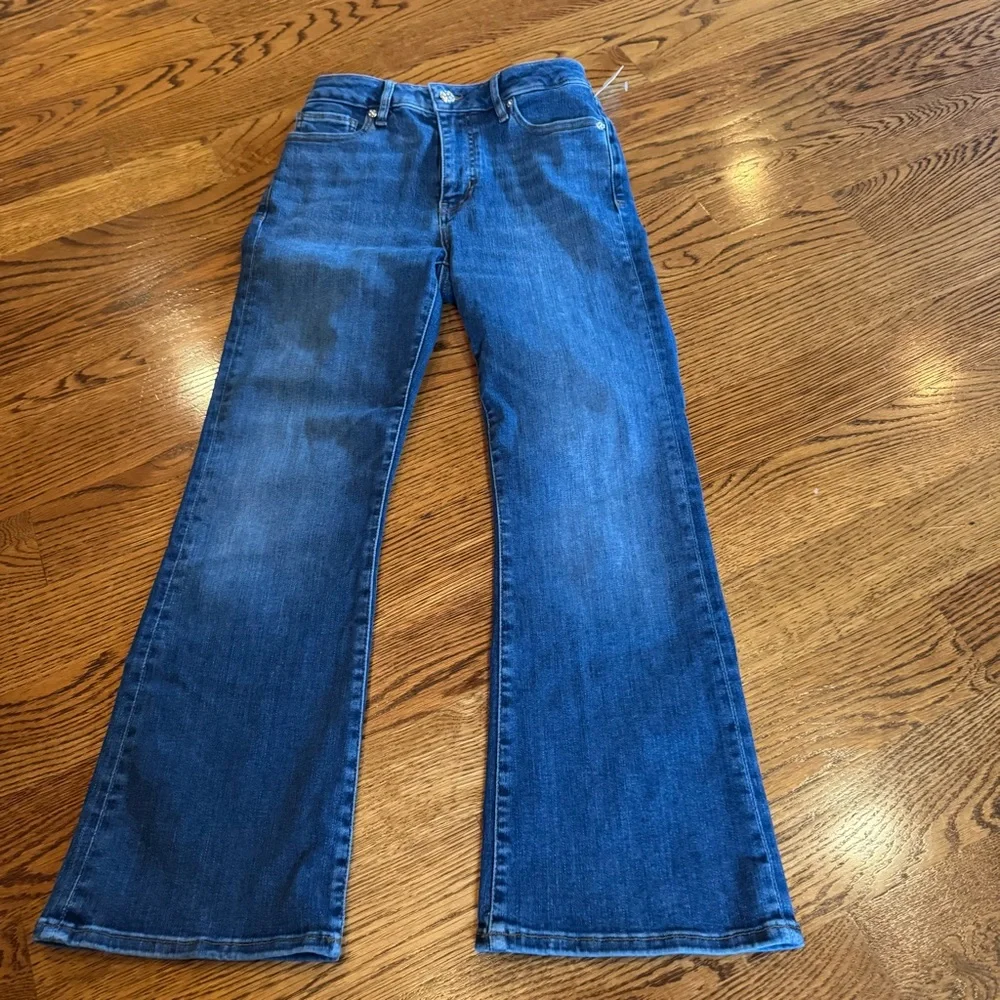 NWT Frame Le Crop Mini Boot Blue Jeans | Size 27 - Picture 2 of 7